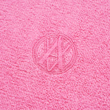 A LOGO EMBLEM TERRY COLLAR SHORT SLEEVE T-SHIRT PINK
