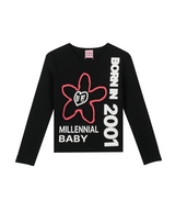 フラワーアイズ2001Tシャツ / FLOWER EYES 2001 T SHIRT - BLACK