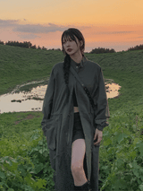 (UNISEX) f/wロングトレンチフィールドジャンパー