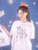 0 1 skateboard cat t-shirt - WHITE (6567585906806)