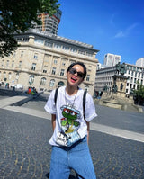 ブロックデニムパンツ / Block Medium Blue Denim