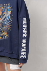  RETRO SWEATSHIRT / NAVY