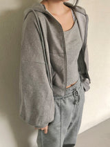 Melora hood zip-up set