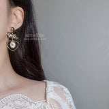 ビンテージローズガーデンイヤリング / Vintage Rose Garden Earring - Heart Version