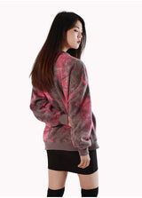 [tiedye] doublebear Sweatshirt - Pink (6636675793014)