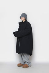 ロングボンバーパッディドジャケット