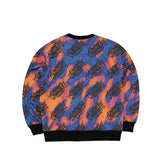 ファンスクリブリングオールオーバークルーネック / BSR2223FWPO078 FUN SCIBBLING ALL OVER CREWNECK NEON SIGN