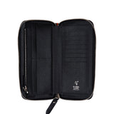 クロコダイルエンボラージウォレット/CROCODILE EMBO LARGE WALLET-BLACK