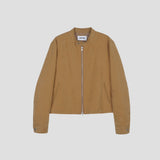 ハイカラースエードジャケット / HIGH COLLAR SUEDE JACKET, BLUE