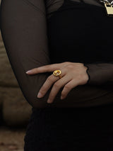 no.63リング / no.63 ring gold ( #13 free size )