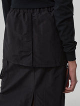 NYLON REVERSE LONG SKIRT (6682318274678)