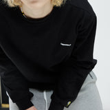 オーバーフィット M ロングスリーブT/OVERFIT M LONG-SLEEVED T-BLACK