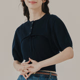 バルーンボレロセットアップ / BALLOON BOLERO SET UP_NAVY