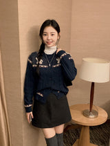 Nordic Bear Wool Knit Cardigan (3color)