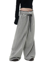 ヘリンボーンワイドパンツ/HERRINGBONE WIDE PANTS