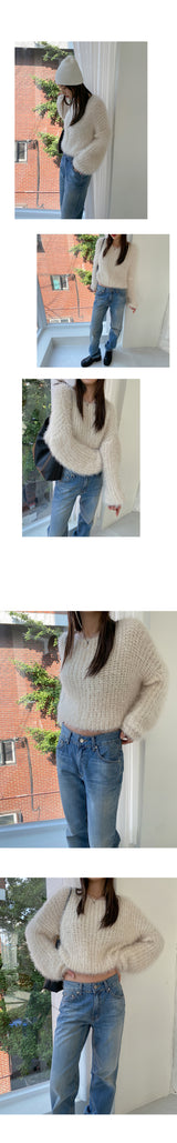 ププクロップニット / Pupu Crop Knit (5color)