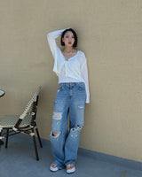 ローライズダメージパンツ / no.5170 low rise damage pants