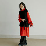 ボタンベスト / unisex button vest black