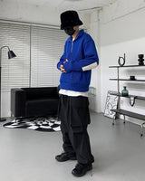 レザーパッチセミジップアップ/MT leather patch semi zip-up (3 colors)