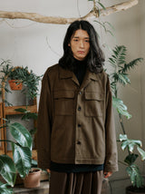 unisex suede jacket brown