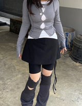 ゴープコアスパンデックスストラップスカートレギンス / Gorpcore spandex Strap Skirt Leggings
