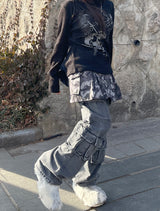 ポケットカモプリーツスカート / Pocket Camo Pleats Skirt