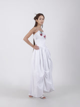 アンバランスシャーリングワンピース / UNBALANCED SHIRRING LONG DRESS