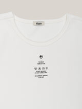 レタリングコットンシャツ [ WHITE ]