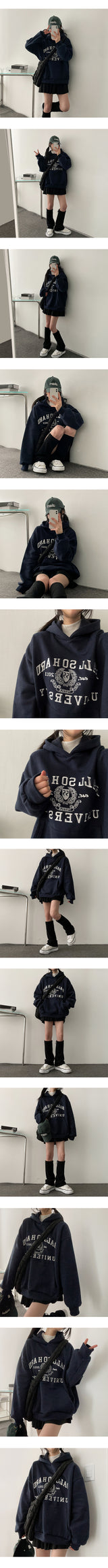 [Wool Napping] Veil Embroidered Hoodie