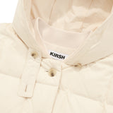 CHERRY BASIC QUILTING HOOD JACKET [CREAM]