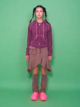 DOUBLE MOSS ZIP HOODIE