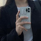 クリアビッグロゴアイフォンケース/clear big logo case