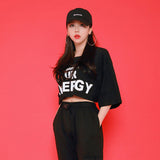 エナジーショートスリーブクロップTシャツ/TOP(7806) Energy Short Sleeve Crop Tee