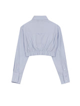 イエロータップクロップシャツ/YELLOW TAP CROP SHIRT LIGHT BLUE