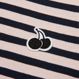 モノチェリーストライプTシャツ / MONO CHERRY STRIPE T-SHIRT [PINK]