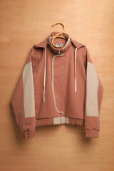 スクエアユーティリティジャンパー / SQUARE UTILITY JUMPER-BROWN
