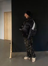 [UNISEX] Camouflage Fleece Wide Pants