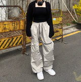 マルチポケットジッパーストリングカーゴパンツ / multi-pocket zipper string cargo pants