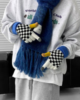 チェスチェックコンビネーショングローブ/MM Chess Check Combination Gloves (2 colors)