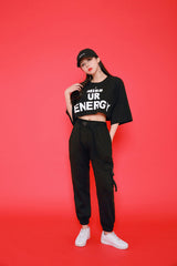 エナジーショートスリーブクロップTシャツ/TOP(7806) Energy Short Sleeve Crop Tee