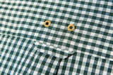ギンガムチェックシャツS101/Gingham Check shirt S101 Green