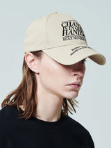 チェンジイズインアワーハンズキャンピングキャップ/CHANGE IS IN OUR HANDS CAMPAIGN CAP_BEIGE