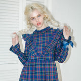 キャットペイズリーバンダナ / 1 2 cat paisley bandana - BLUE