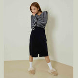 アンバーストライプTシャツ / Amber stripes T-shirts (navy)