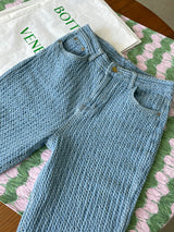 ブロックデニムパンツ / Block Medium Blue Denim