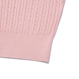 CHERRY CROP KNIT SLEEVELESS [PINK]
