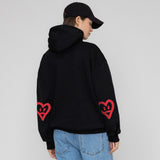 エルボースプレーハートスマイルフーディ / Elbow Spray Heart Smile Hoodie