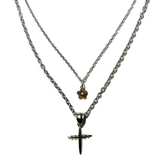 Two chain layered necklace (6685444505718)