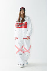 スポーティロゴカラーバーシティジャケット/BSR2223FWJK023 SPORTY LOGO COLLAR VARSITY JACKET WHITE