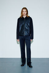 Double Layerd Slacks black (6683650293878)